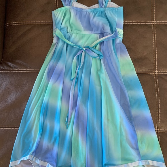 Blue/Green/Purple Ombré Dress - Picture 5 of 5